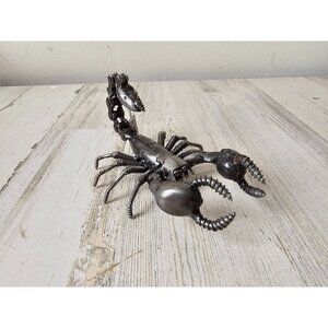 Kalifano scorpion recycled metal art statue figurine insect unique bicycle chain